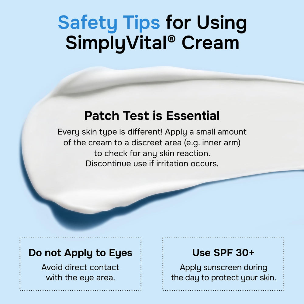 SimplyVital two jars inside travel bag for on-the-go skin care convenience
