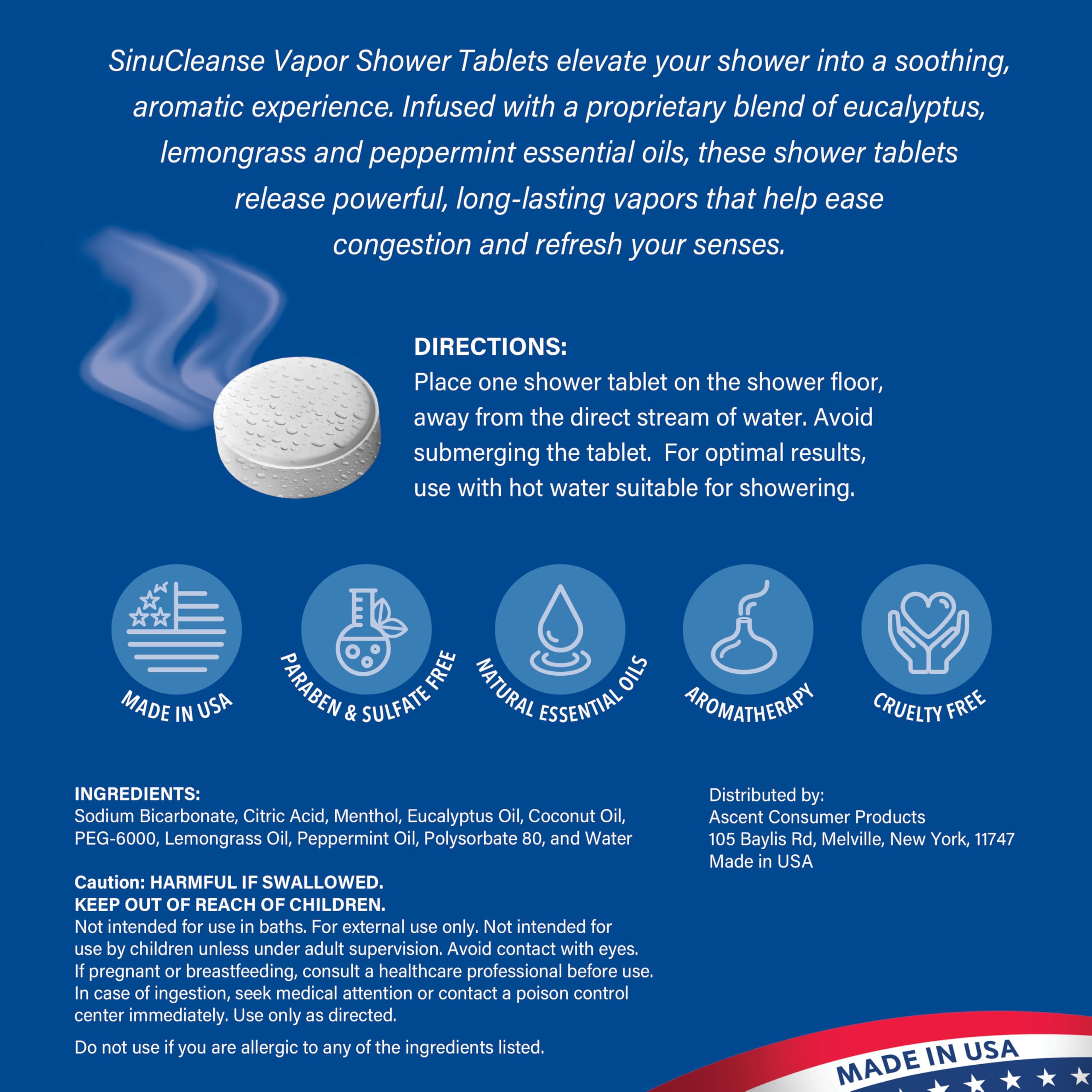 SinuCleanse in a styled bathroom with visible steam for spa-like feel