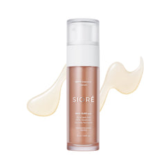 SIORÉ front bottle showing serum packaging and clear product identity for shelf appeal