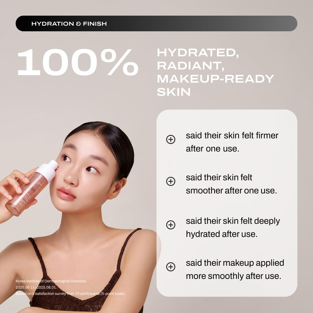 SIORÉ before and after comparison showing improved texture and visible radiance benefit