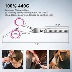 Sirabe thinning shears detail showing teeth for smooth texturizing control