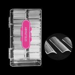 SITELENABY front pack view showing 500 clear XXL tips for salon convenience