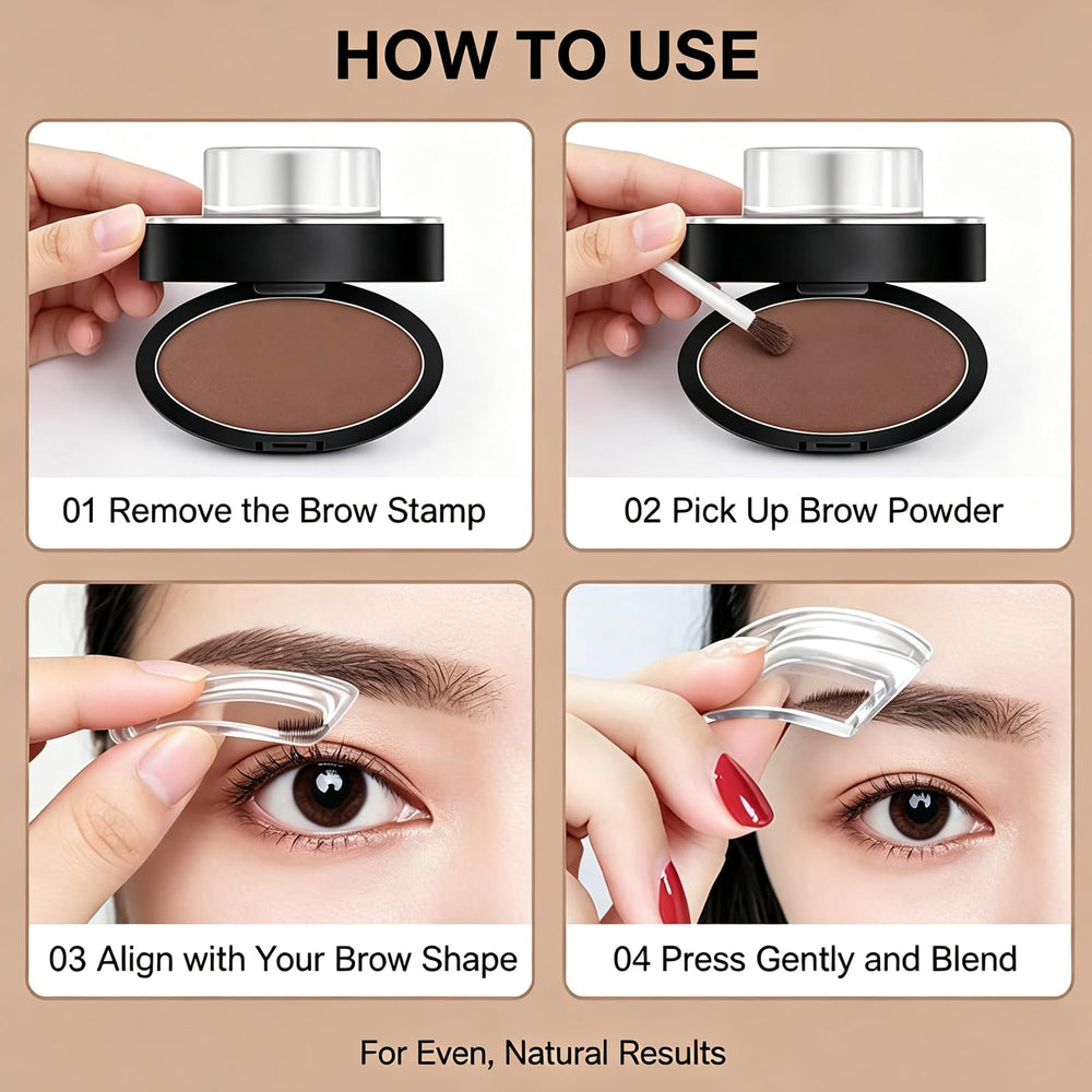 SIXCLA close-up of brow powder texture highlighting blendable, buildable finish
