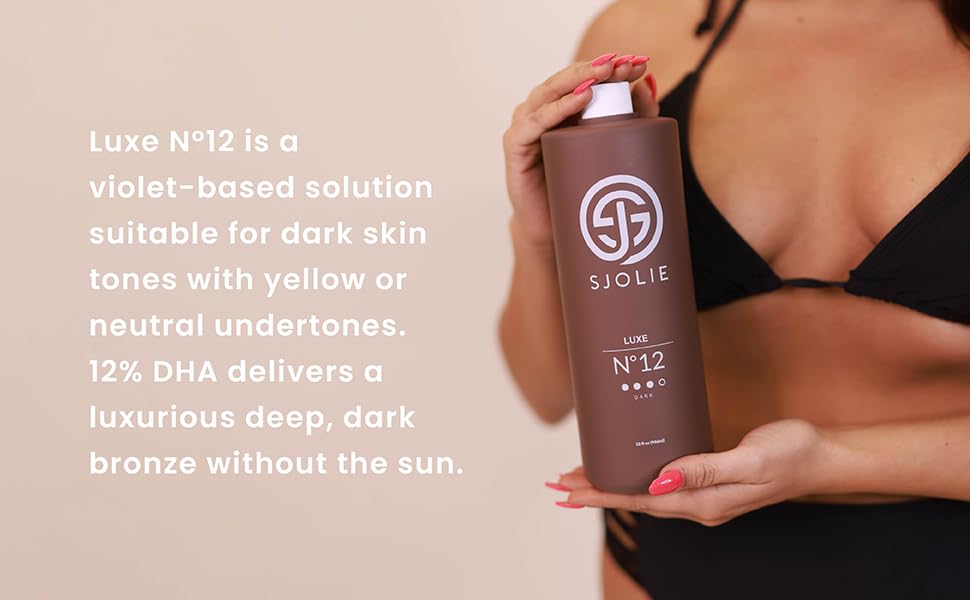SJOLIE SUNLESS close-up texture of solution showing smooth blend for even coverage