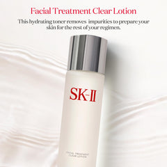 SK-II lotion texture on skin demonstrating lightweight, hydrating consistency
