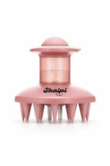 Skalpi front view with cap showing compact dispenser and convenient handling benefit