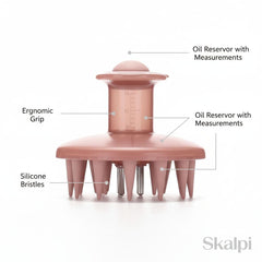 Skalpi side profile of applicator tip placing serum precisely at the scalp