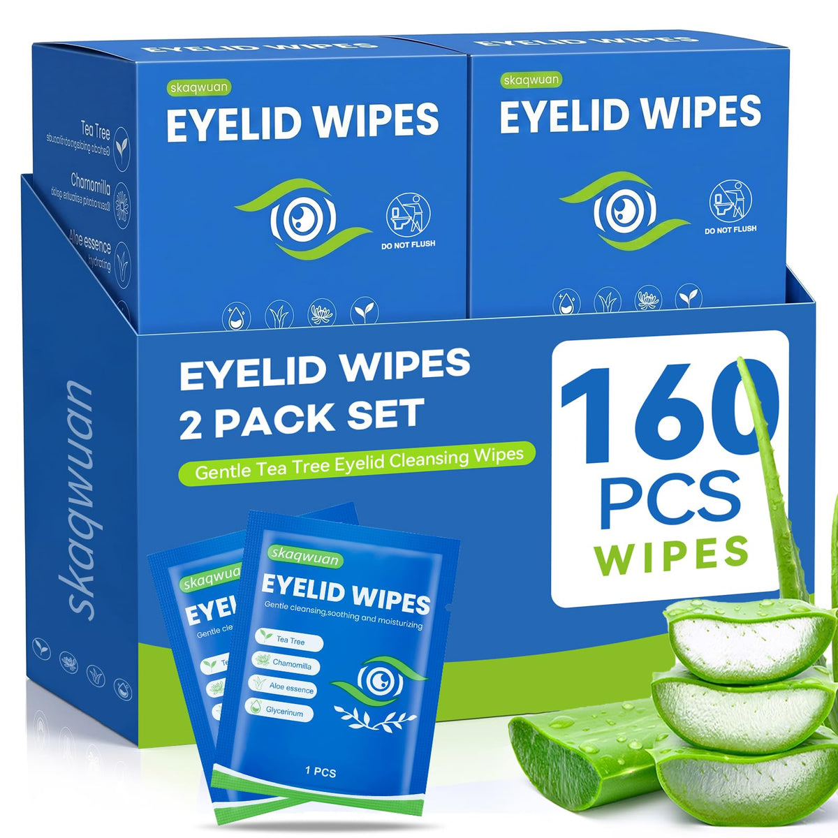 skaqwuan front packaging showing 160pcs and bulk value benefit