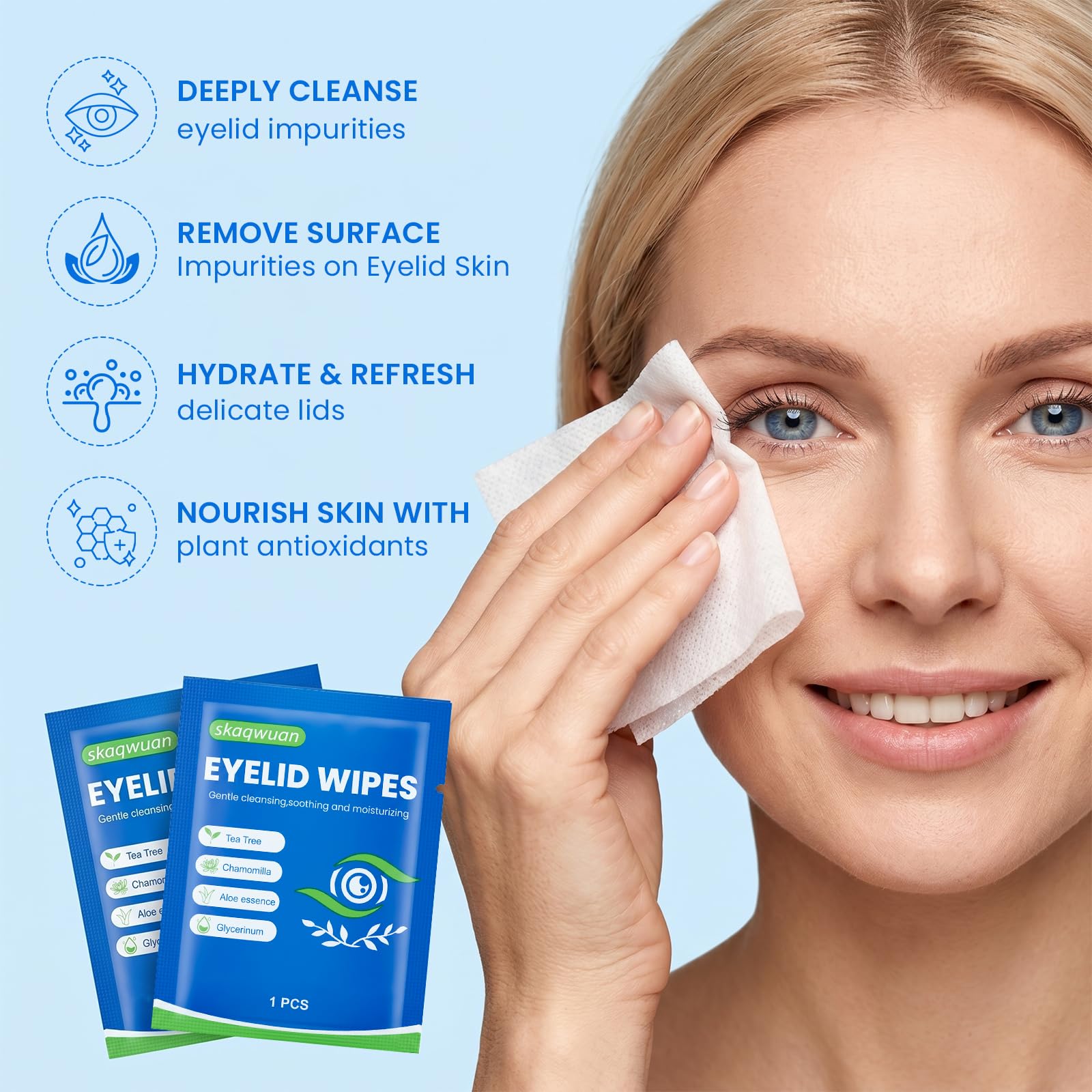 skaqwuan wipes in travel bag illustrating portability and convenience