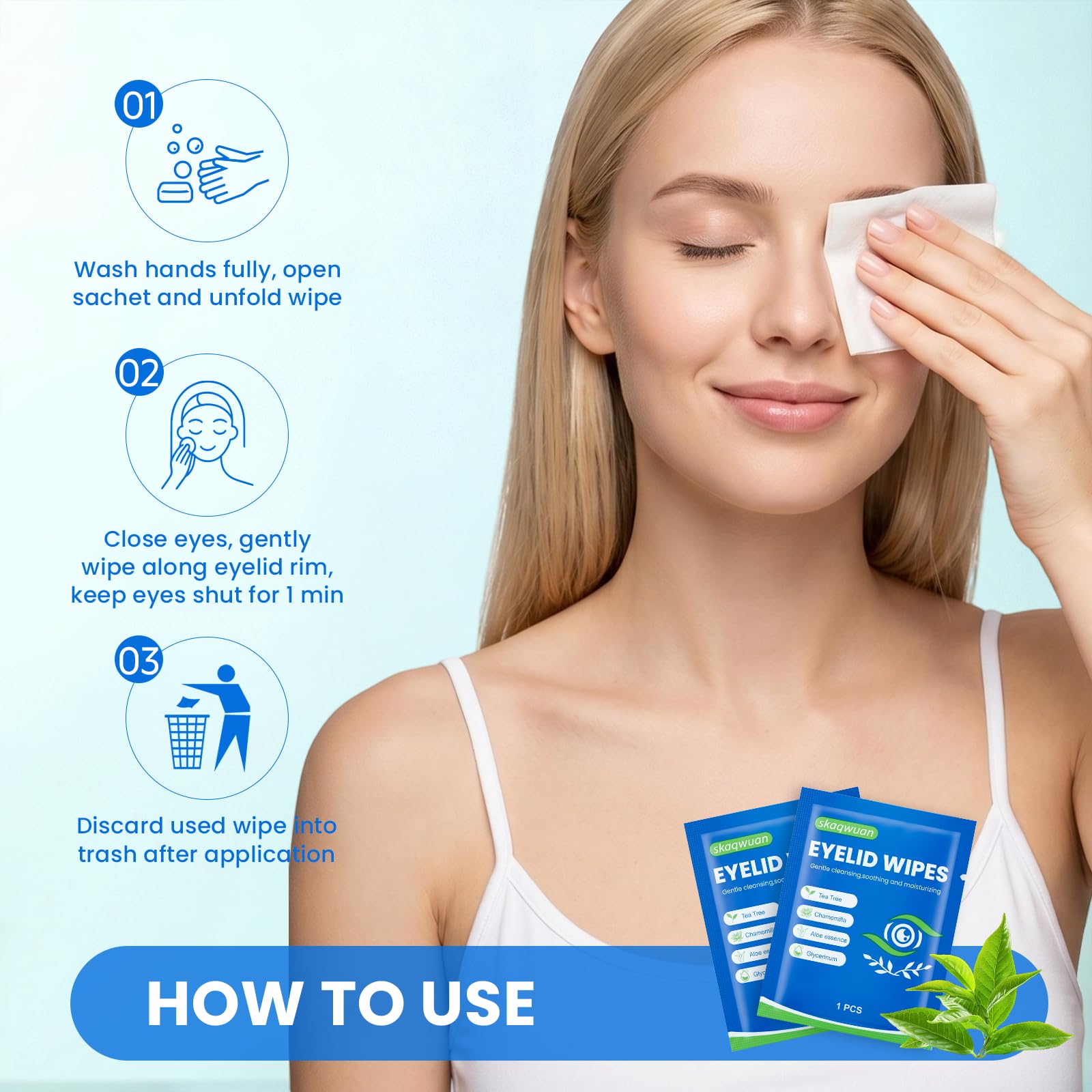 skaqwuan wipe held in hand showing size and easy use benefit