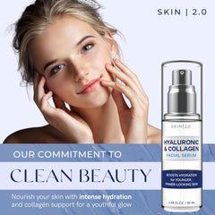 Skin 2.0 dropper dispensing a clear serum demonstrating precise application and minimal waste