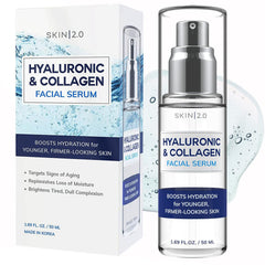 Skin 2.0 front packaging showing bottle and branding for clear product identification and trust
