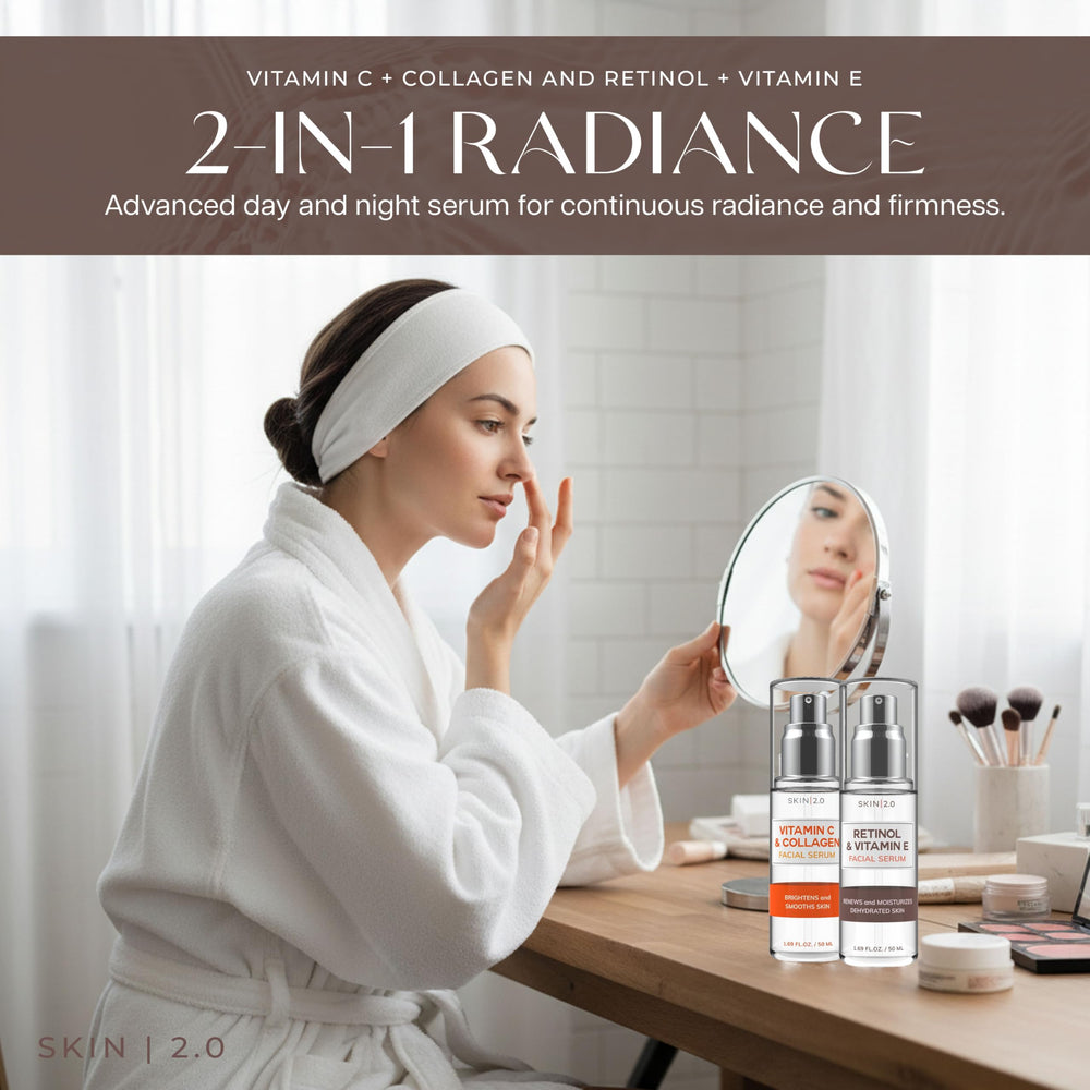 Skin 2.0 dropper dispensing serum, silky texture for quick absorption