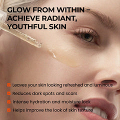 SKIN & LAB serum dropper dispensing a clear drop for precise application