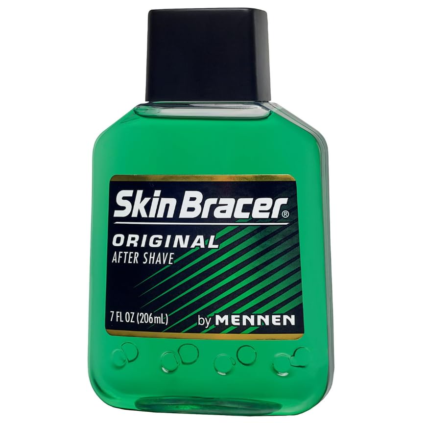Skin Bracer close-up of bottle texture and cap highlighting easy-pour design and durable packaging