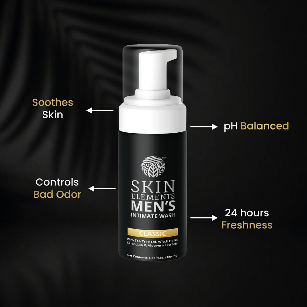 Skin Elements refill bottle label visible for easy refill identification