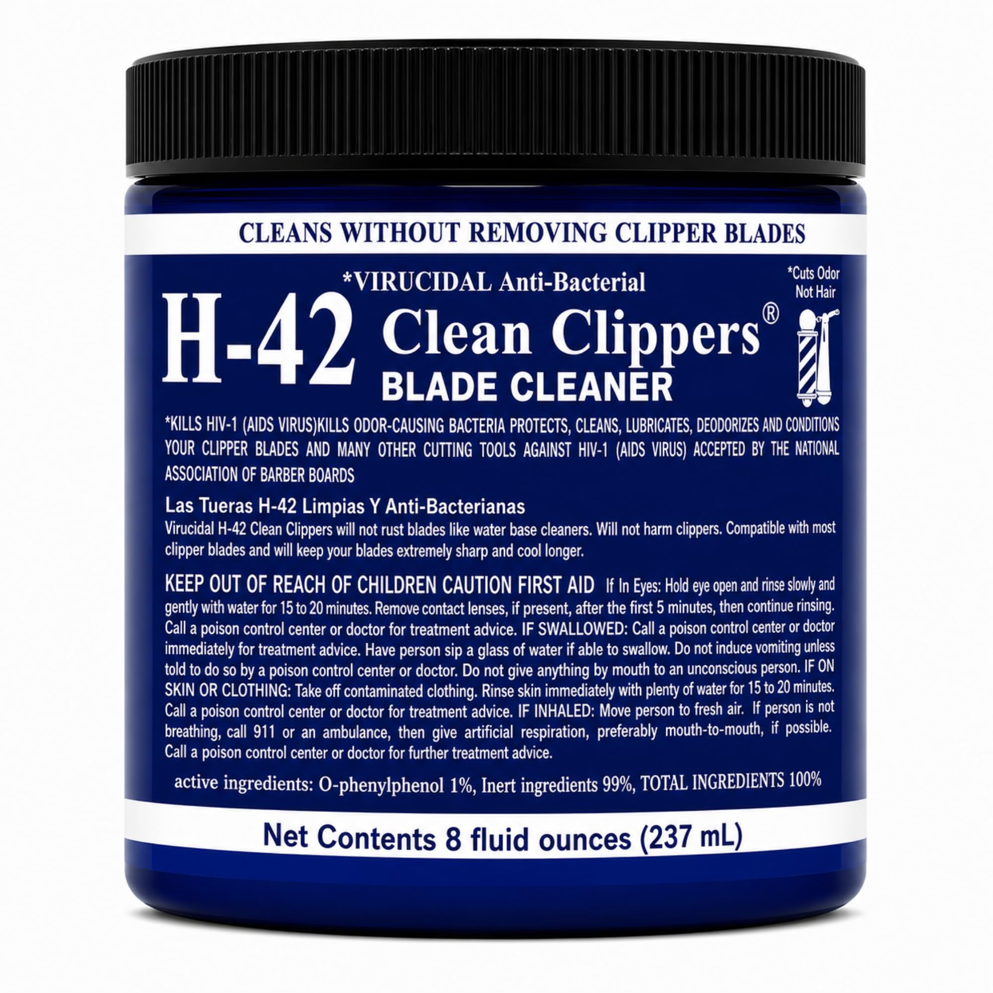 Skin Revolution H-42 jar front view showing product label and durable packaging benefit