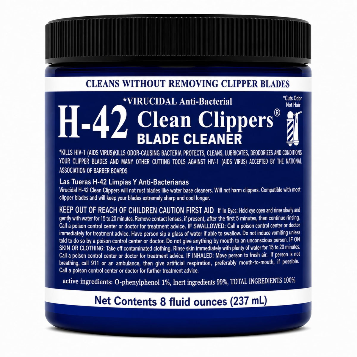 Skin Revolution H-42 jar front view showing product label and durable packaging benefit