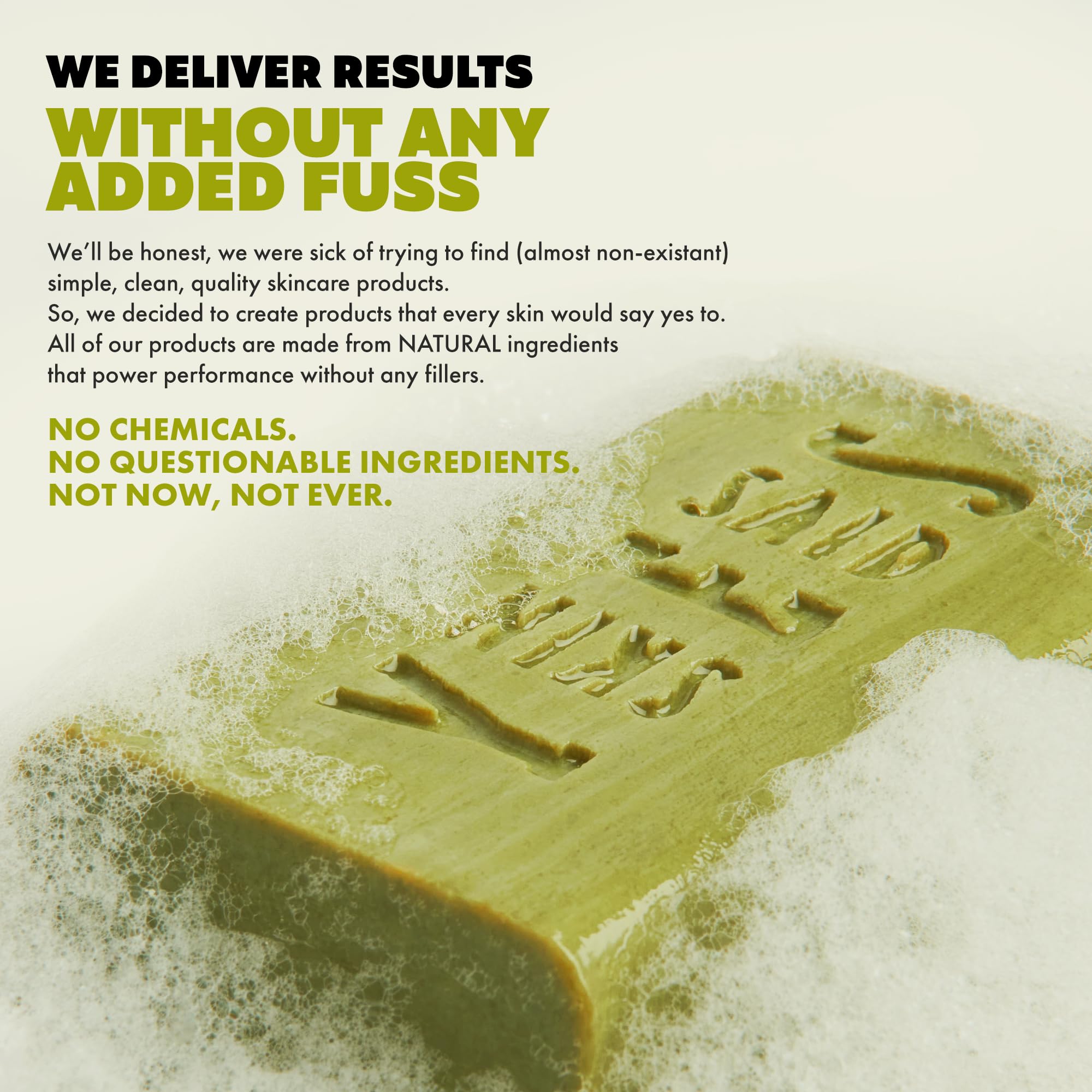 Skin Said Yes bar on draining dish preserving firmness between uses