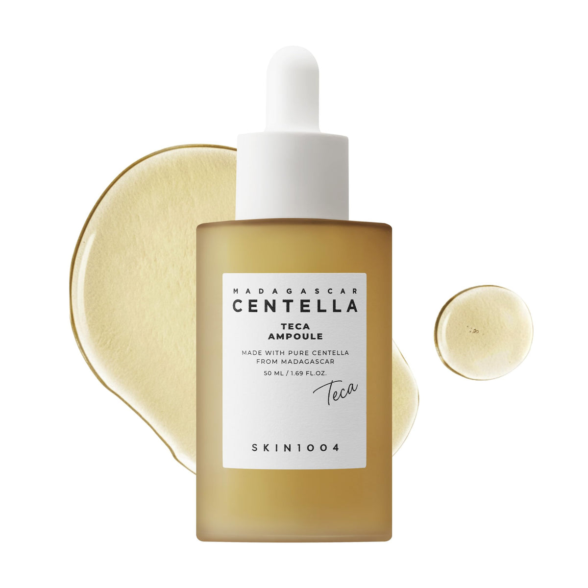 SKIN1004 front bottle showing Centella ampoule and clear lightweight finish