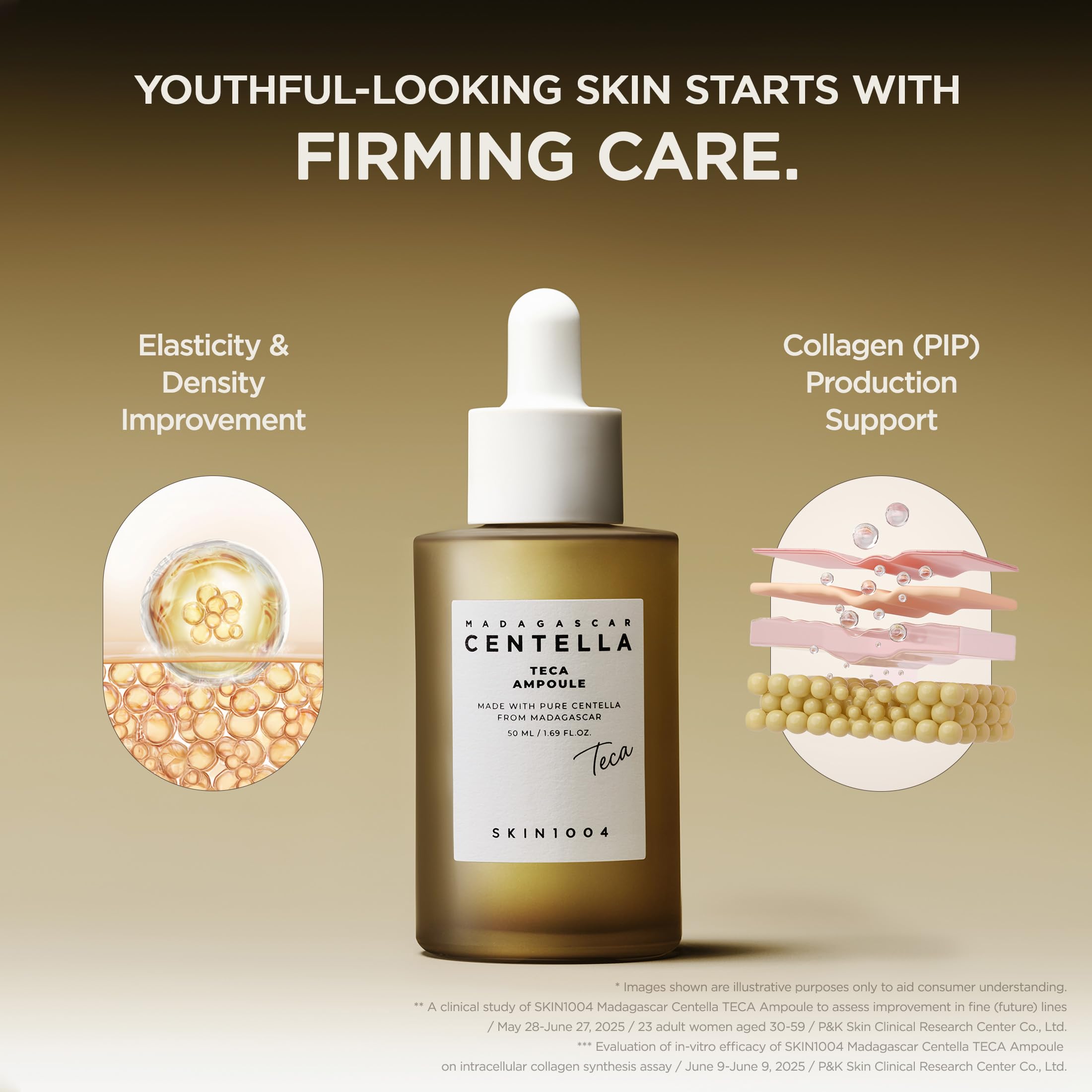SKIN1004 ampoule on bathroom shelf with other products illustrating routine use