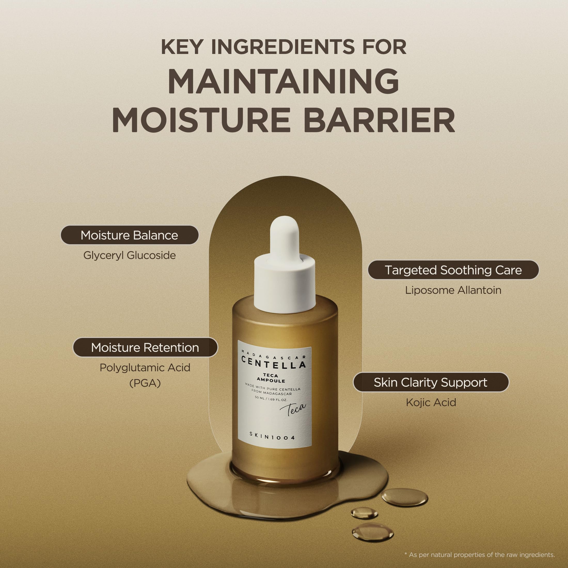 SKIN1004 lifestyle image with Madagascar motif conveying natural origin story