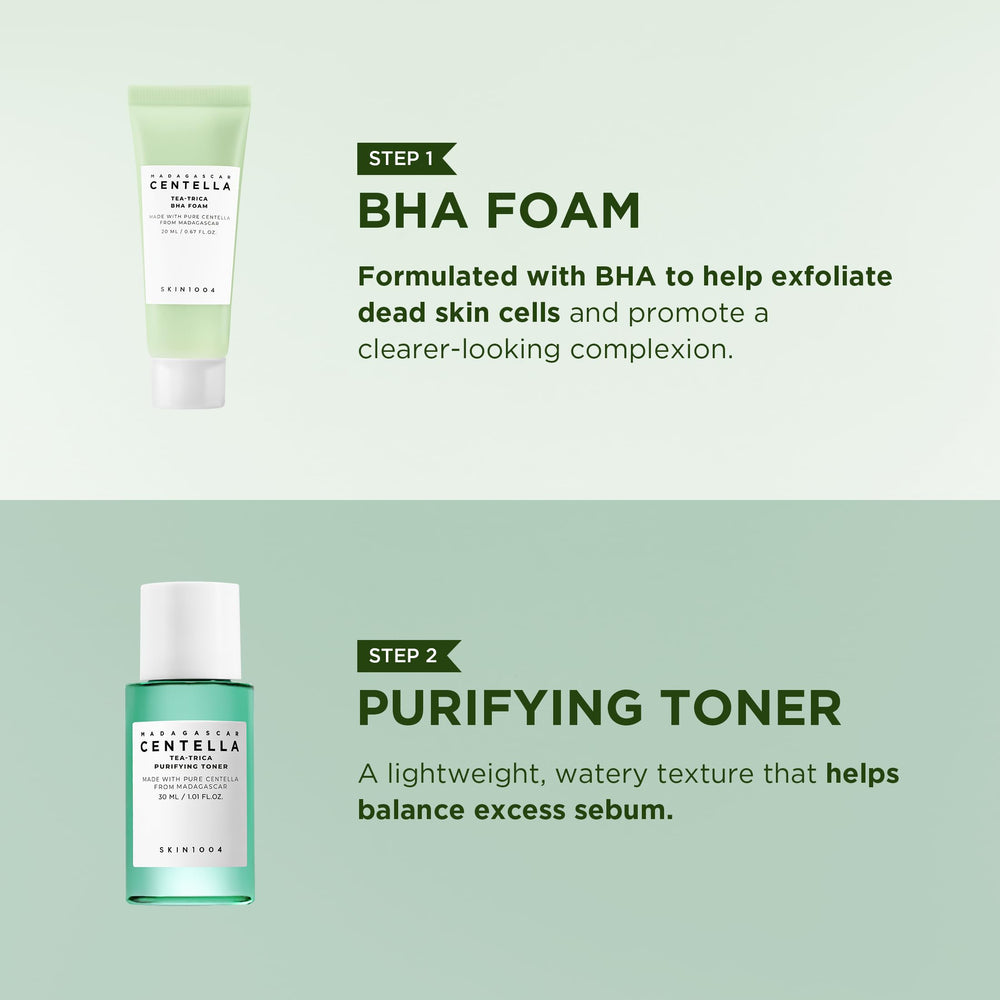 SKIN1004 ingredients label close-up highlighting Centella asiatica calming benefit