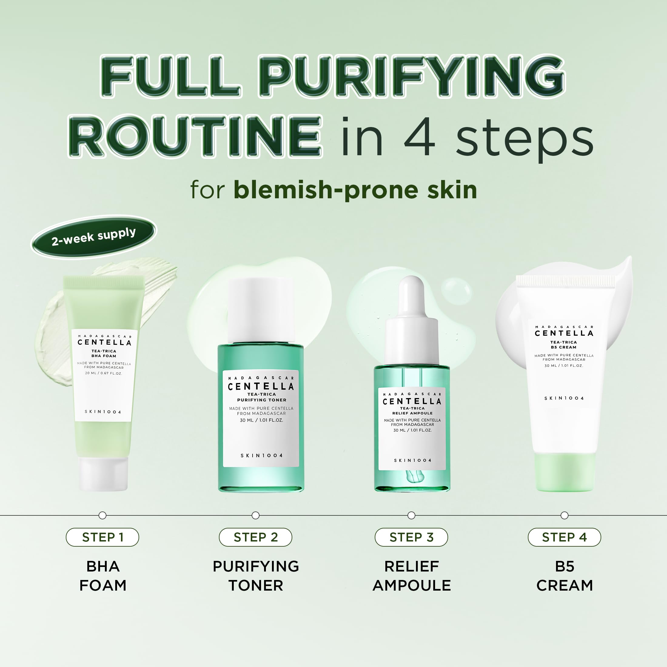 SKIN1004 kit beside passport to show travel-ready size and packing convenience
