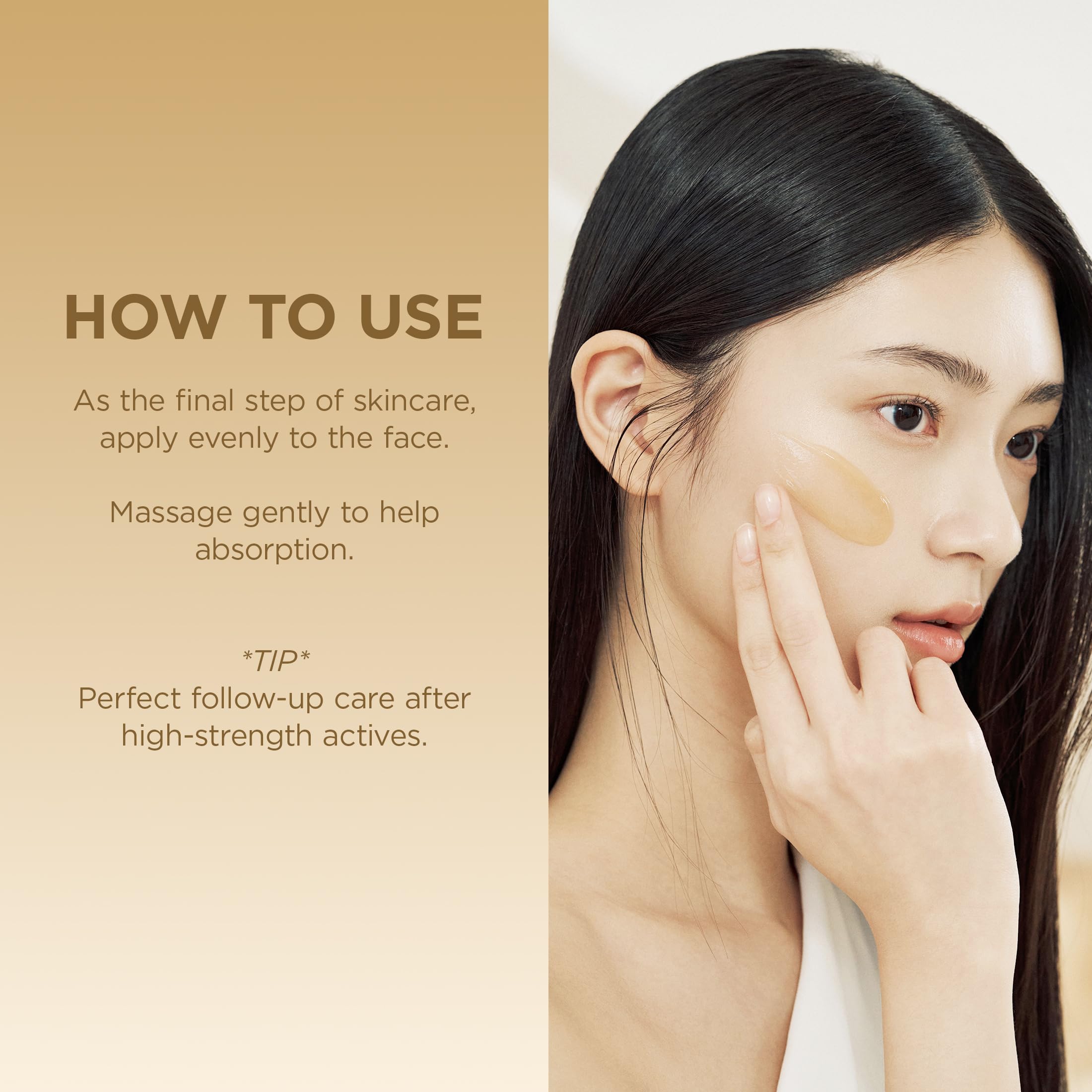 SKIN1004 cream sinking into skin showing quick absorption and cooling benefit