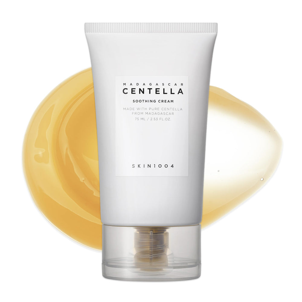 SKIN1004 jar front view showing minimalist packaging and soothing benefit