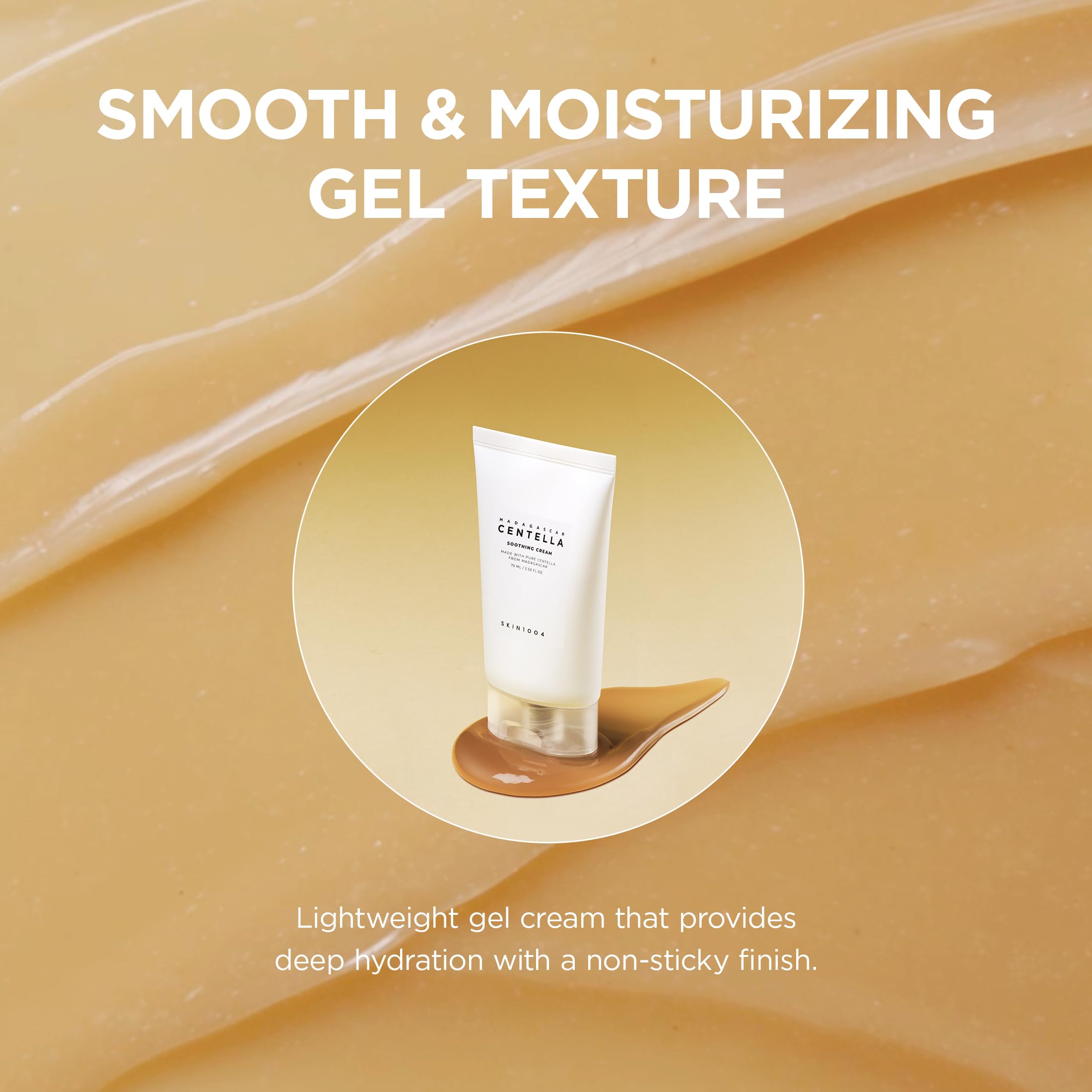 SKIN1004 jar staged with serums showing layering under makeup benefit