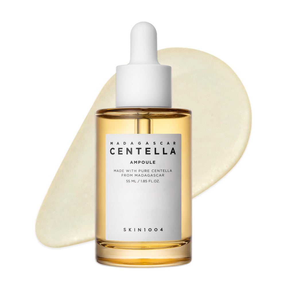 SKIN1004 bottle front view showing compact 55ml convenient hydrating ampoule