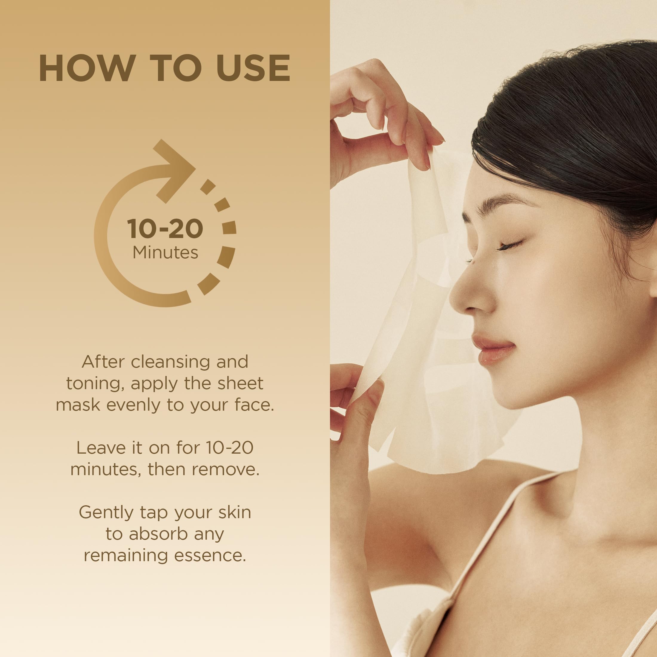 SKIN1004 five-sheet pack displayed to show value and convenient quantity benefit