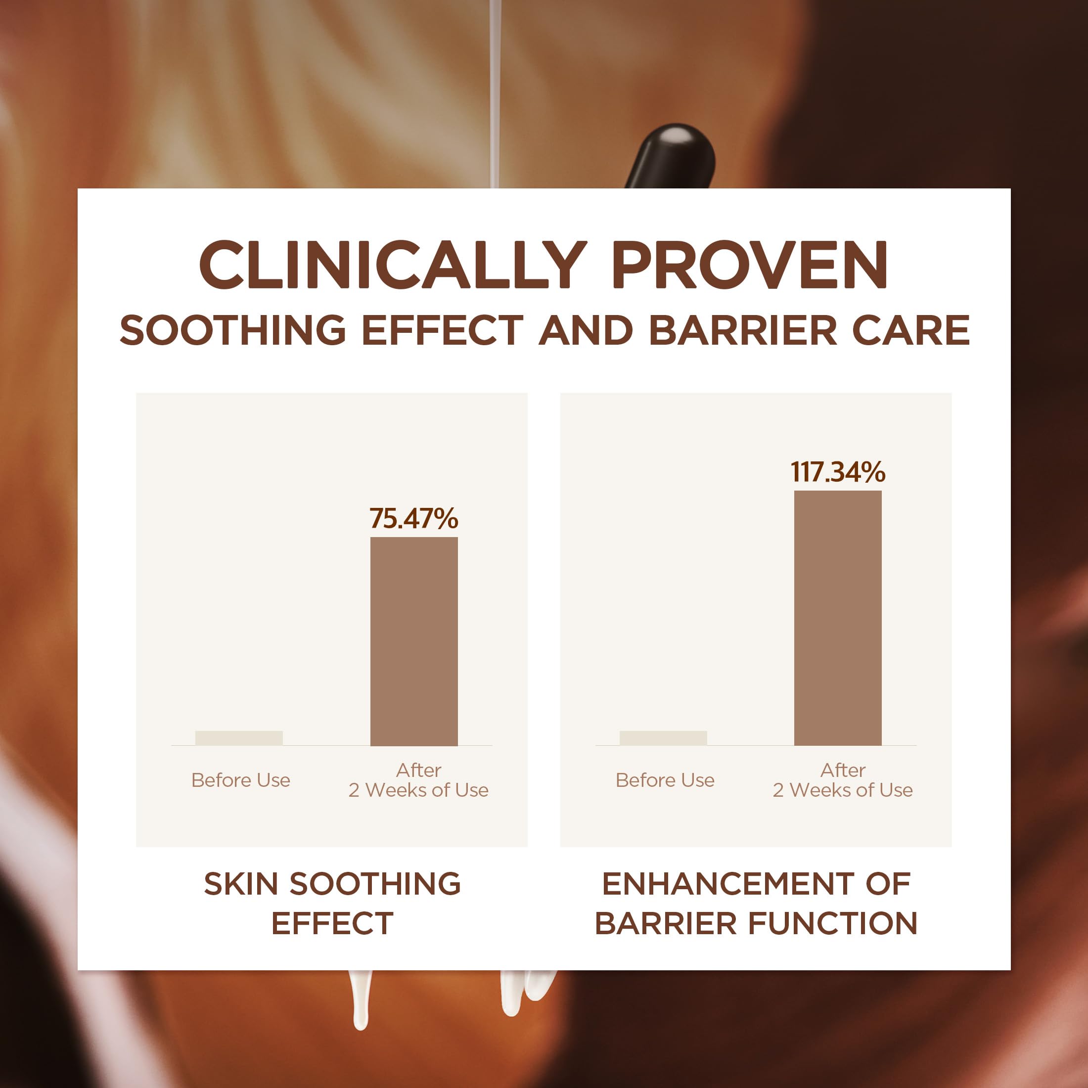SKIN1004 hand applying ampoule to skin showing easy layering benefit