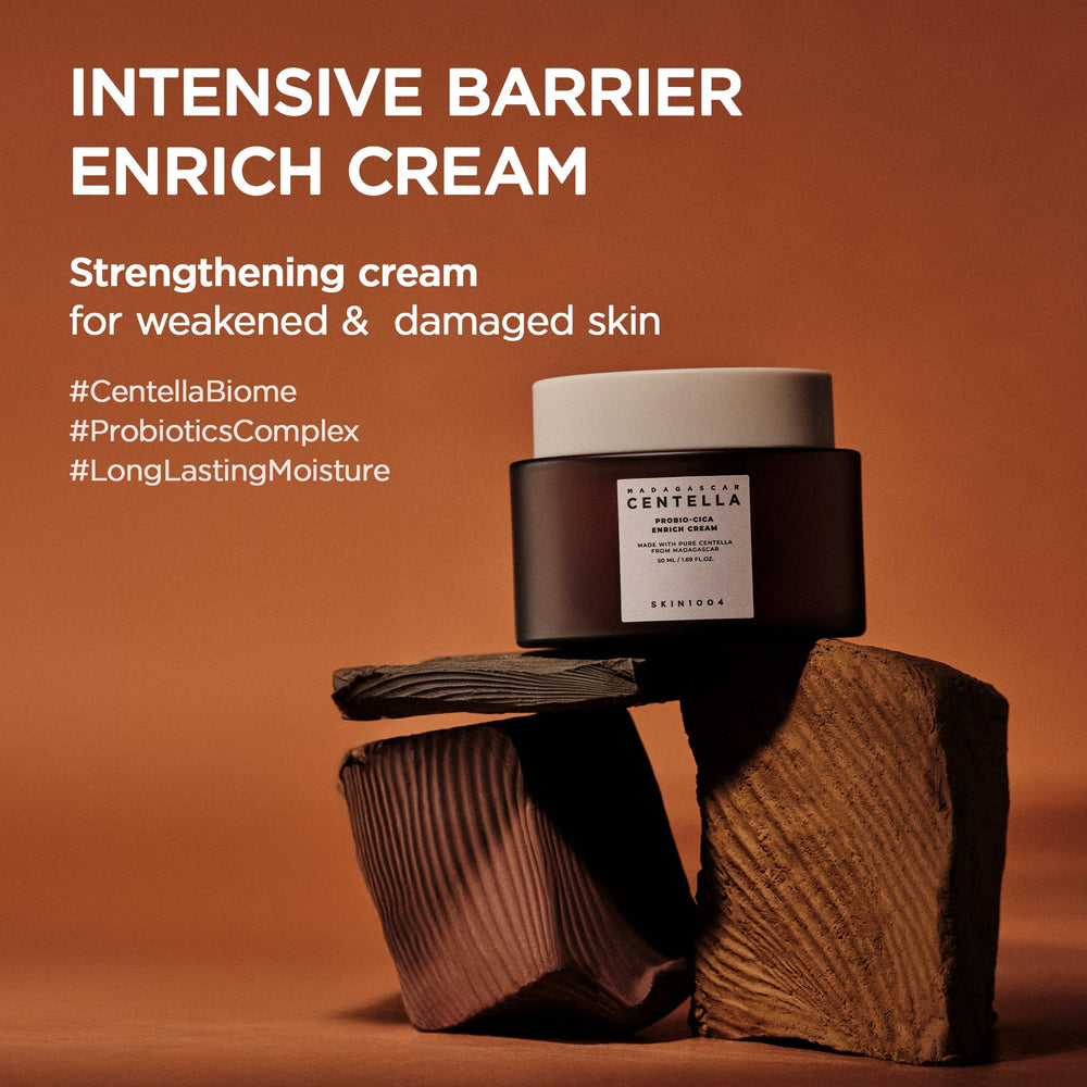 SKIN1004 close-up of cream texture, rich formulation visible for deep hydration