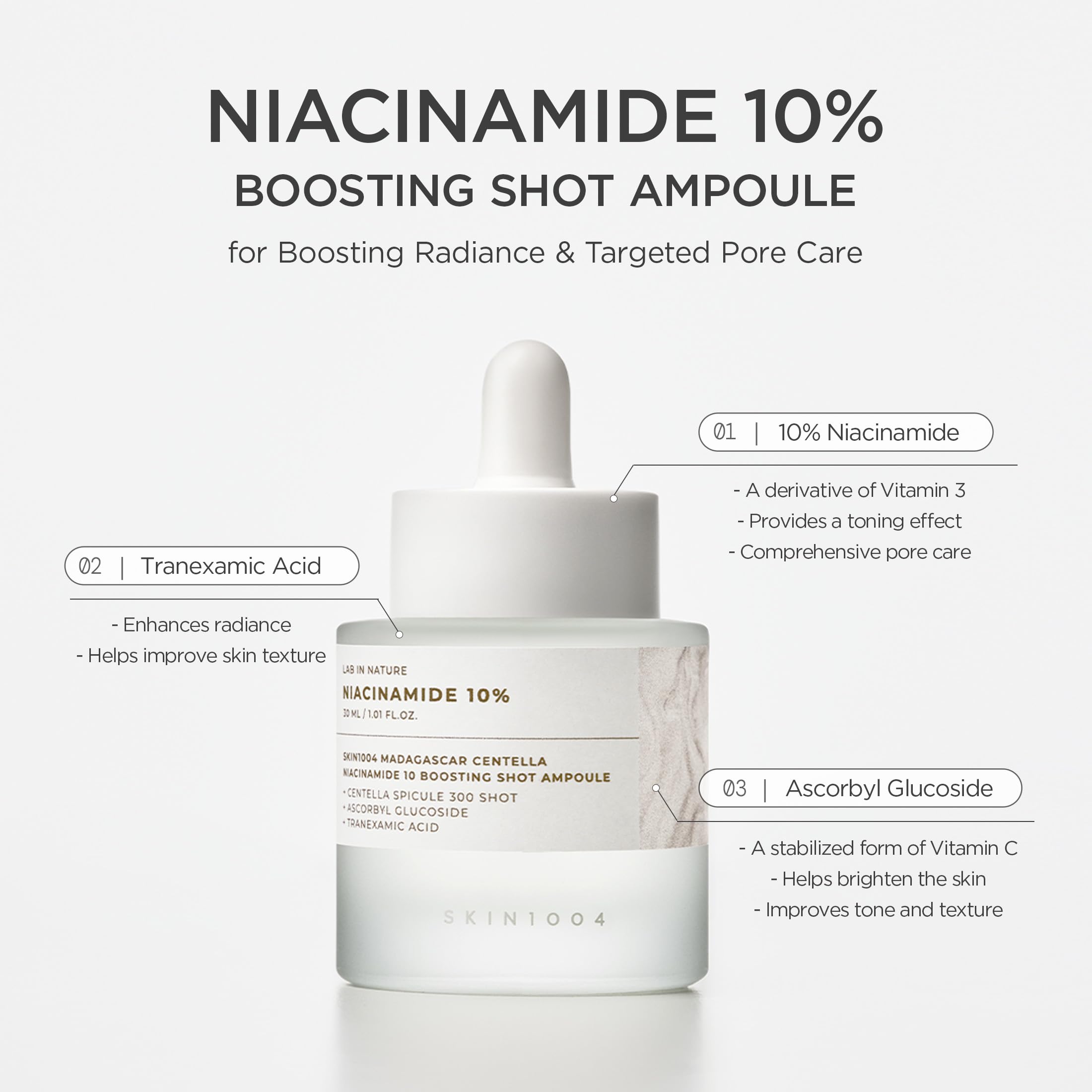 SKIN1004 micro-spicules texture closeup illustrating precise delivery benefit: targeted absorption