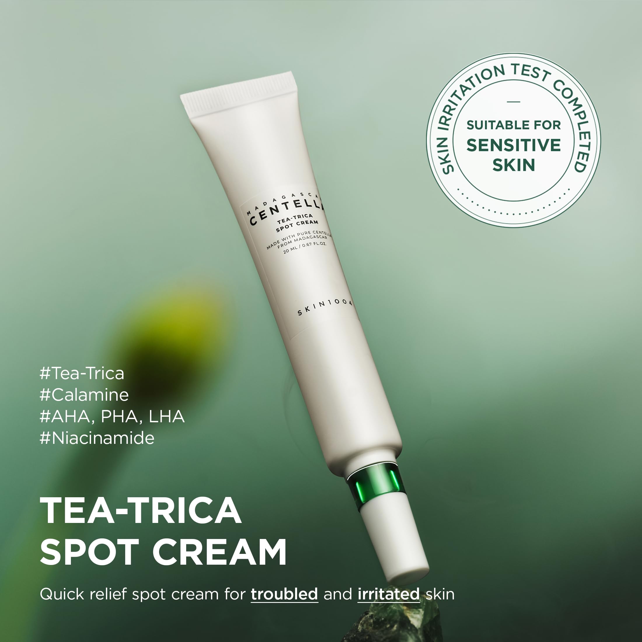 SKIN1004 close-up cream texture revealing lightweight, soothing finish