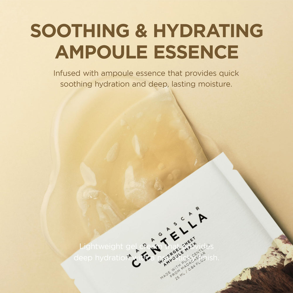 SKIN1004 watergel texture closeup showing moisture retention and adherence benefit