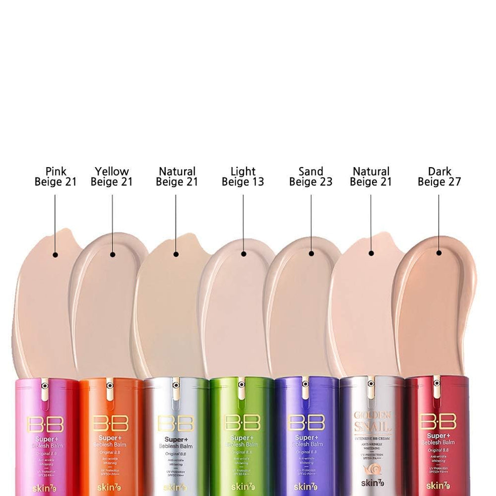 SKIN79 applying BB cream to face demonstrating even coverage