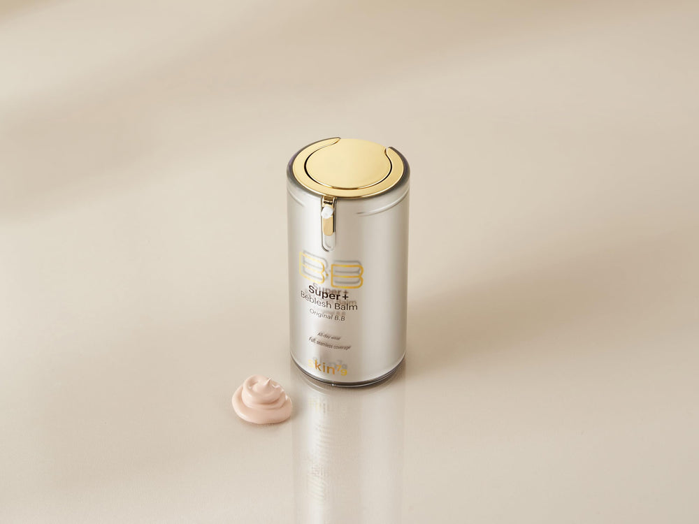 SKIN79 cream applied on hand, demonstrates buildable coverage and natural finish benefit