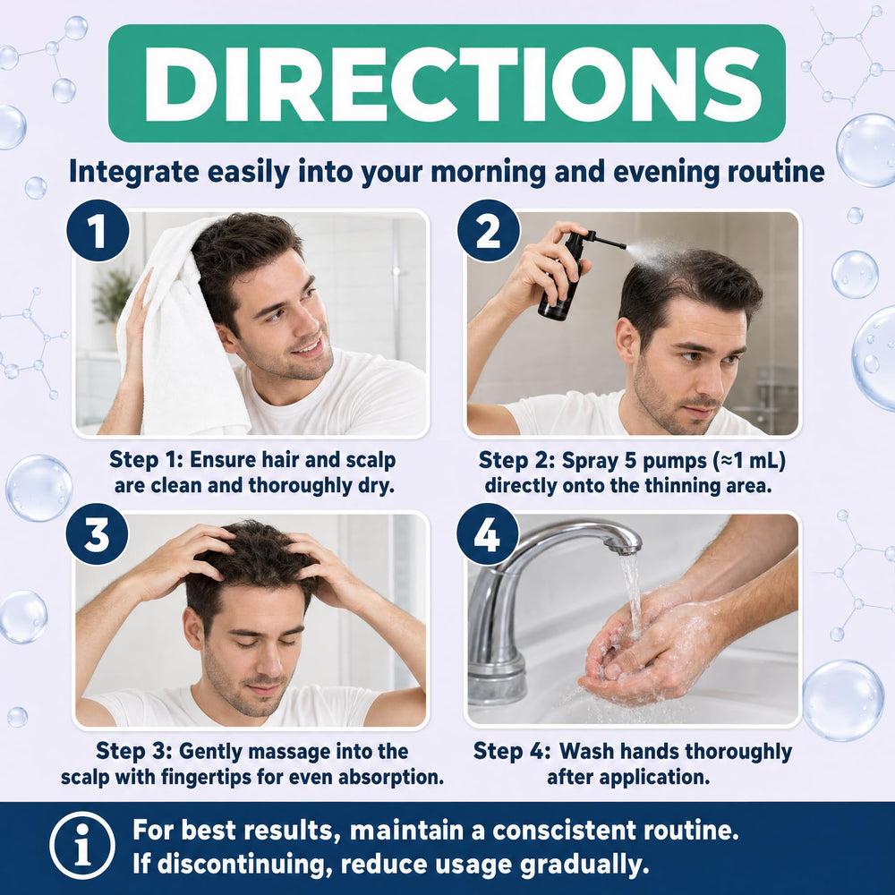 Skinaris beard application lifestyle image showing targeted regrowth support for facial hair
