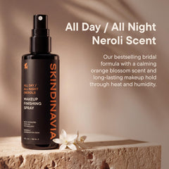 SKINDINAVIA fine mist close-up illustrating even coverage benefit