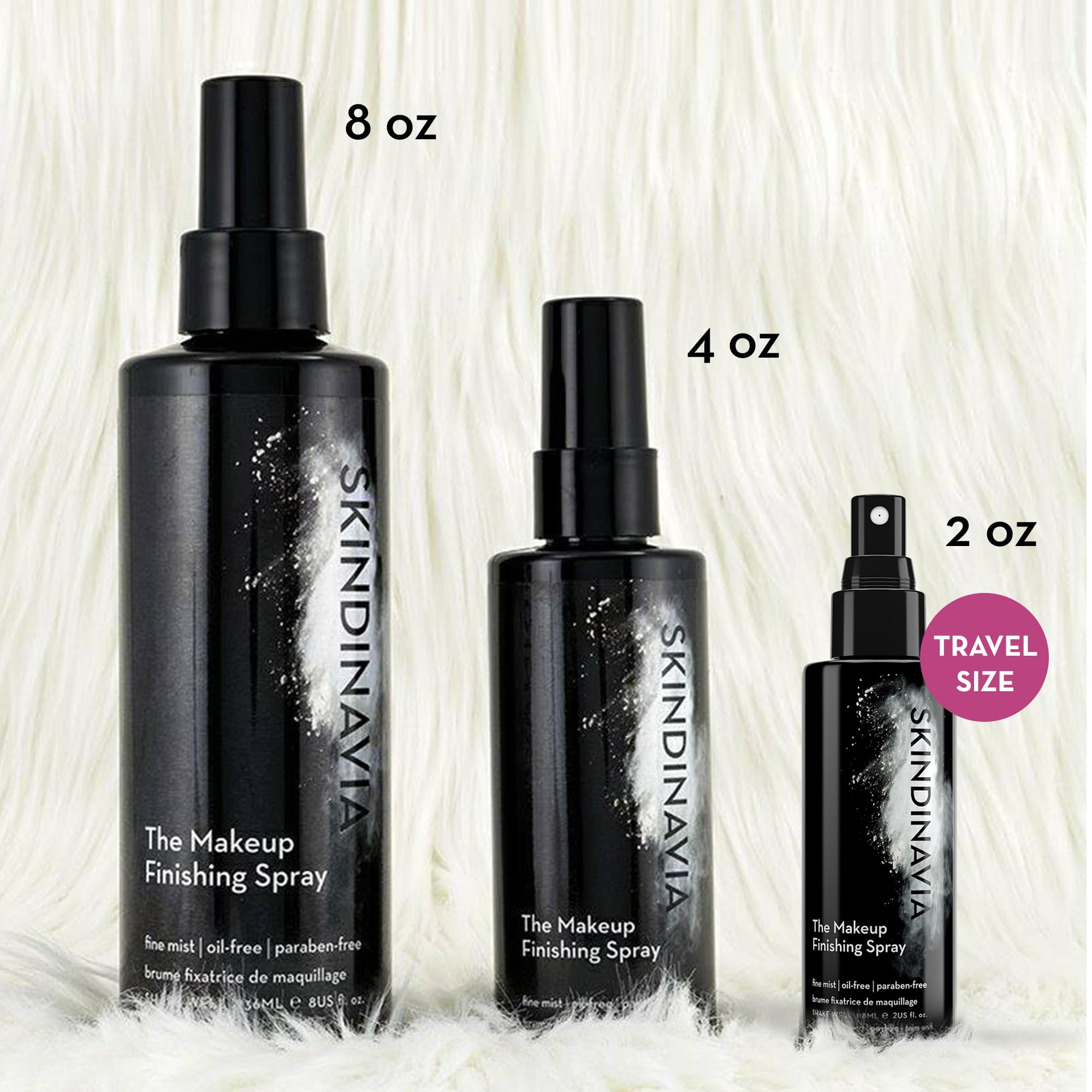 Skindinavia inside a makeup bag lifestyle shot conveying travel-ready durability