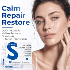 SKINERSE vial open dispensing one-drop to skin for precise, contamination-free application