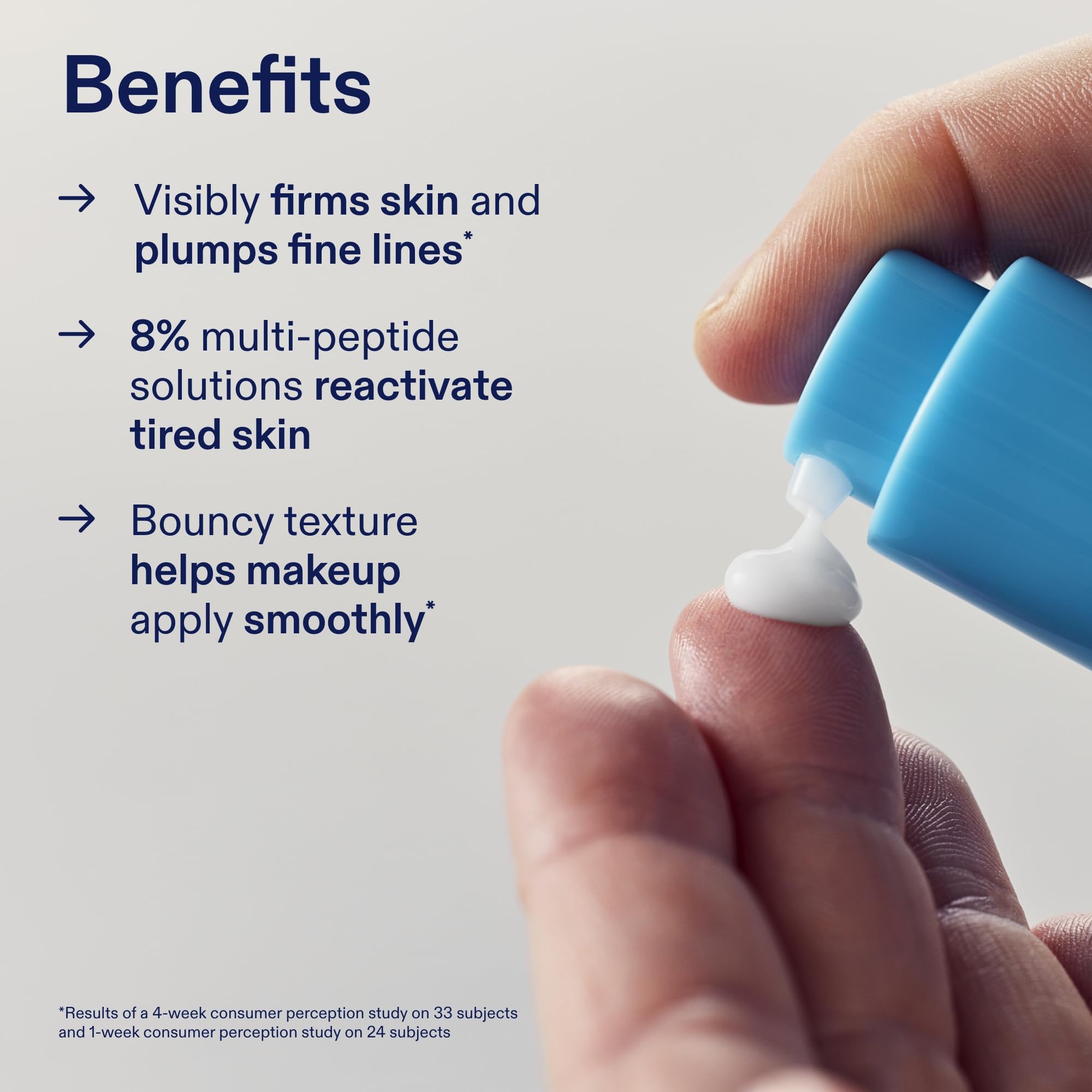 Skinfix clinical results visual illustrating improved plumpness and firmness