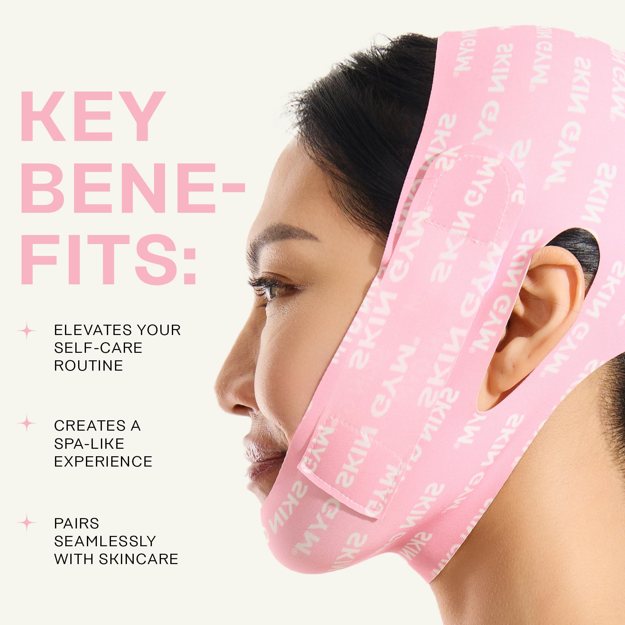 SKIN GYM adjustable strap detail showing secure fit and customized comfort