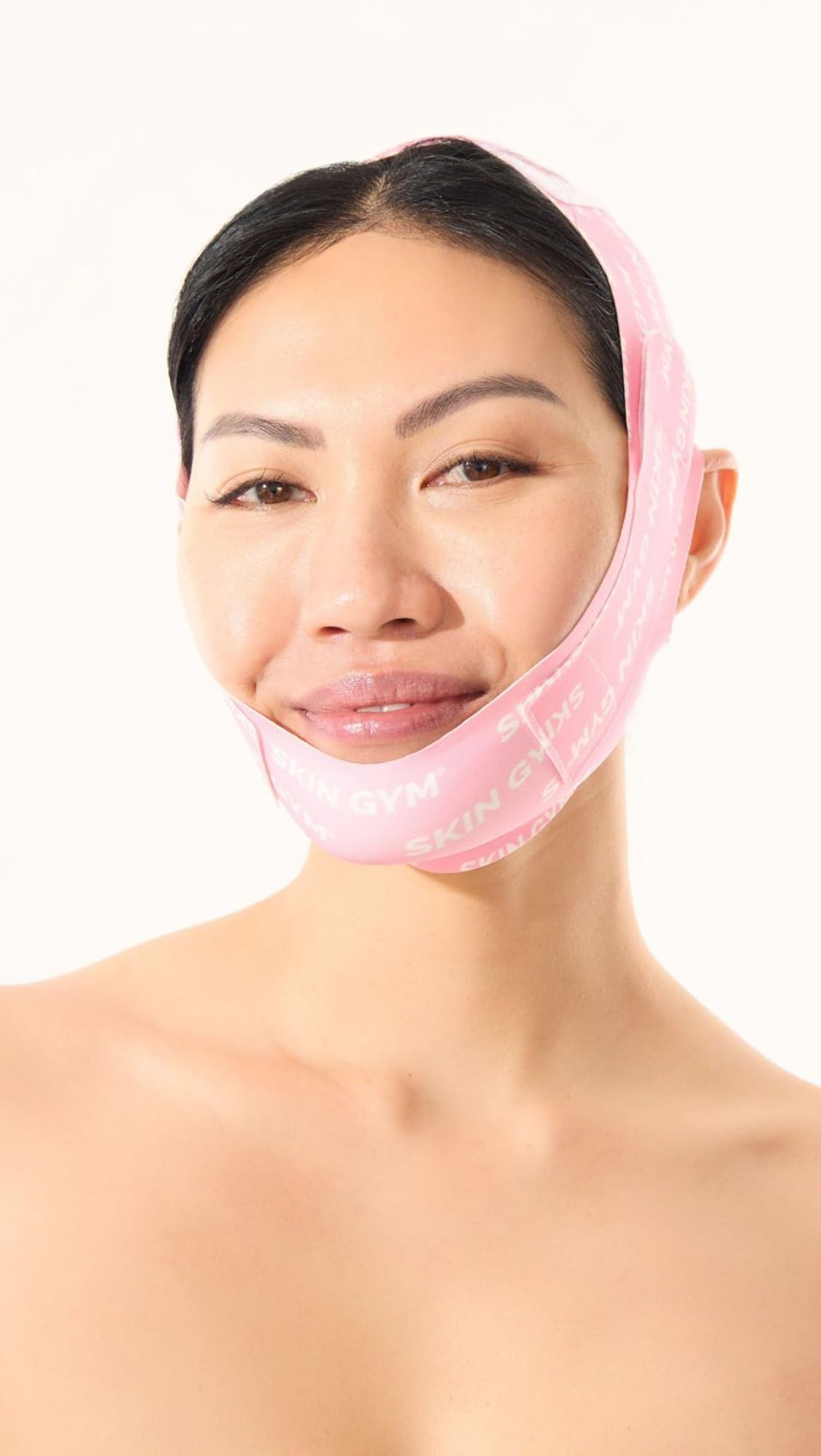 SKIN GYM packaging label and care instructions for long-lasting reusable benefits