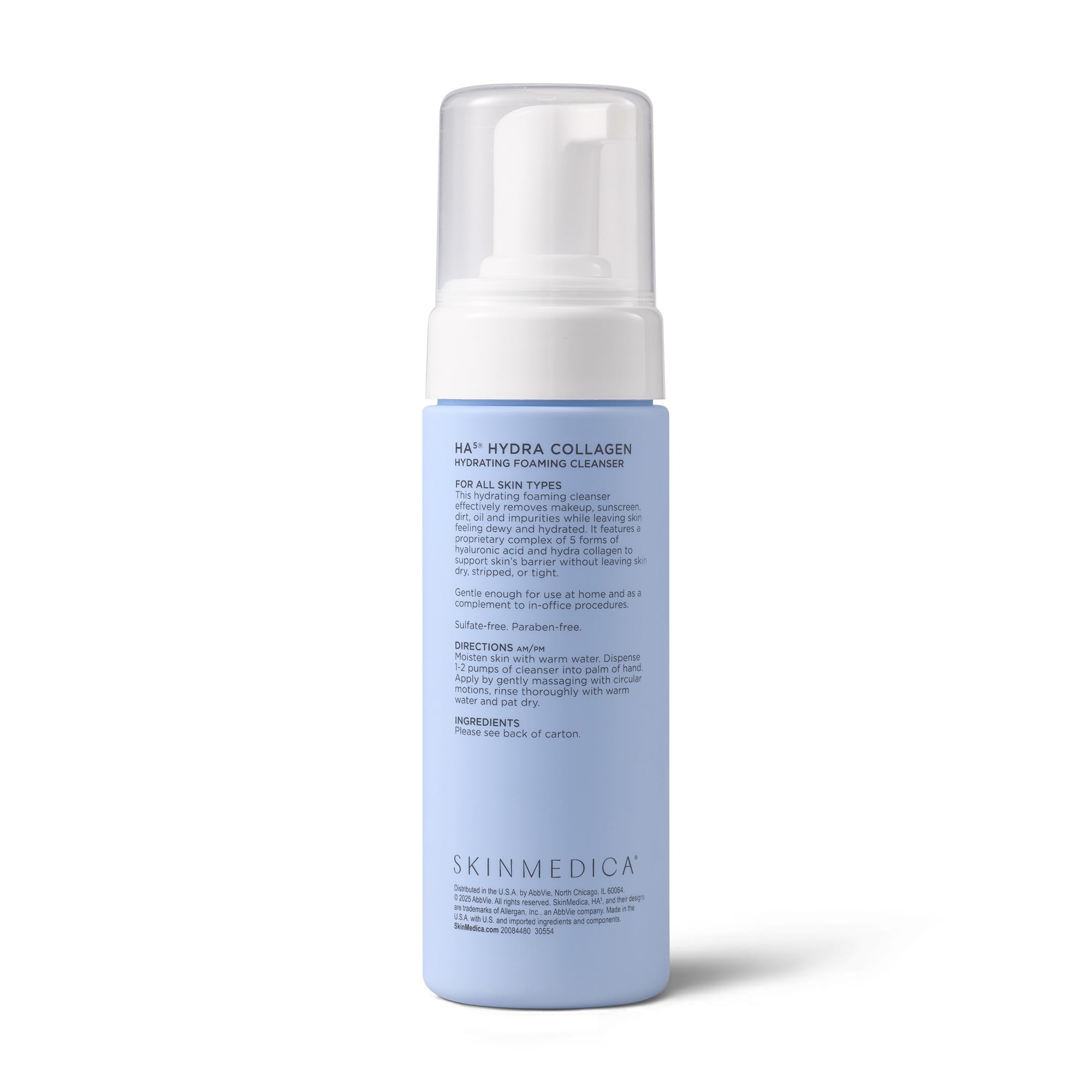 SkinMedica close-up of rich foam texture delivering gentle hydration