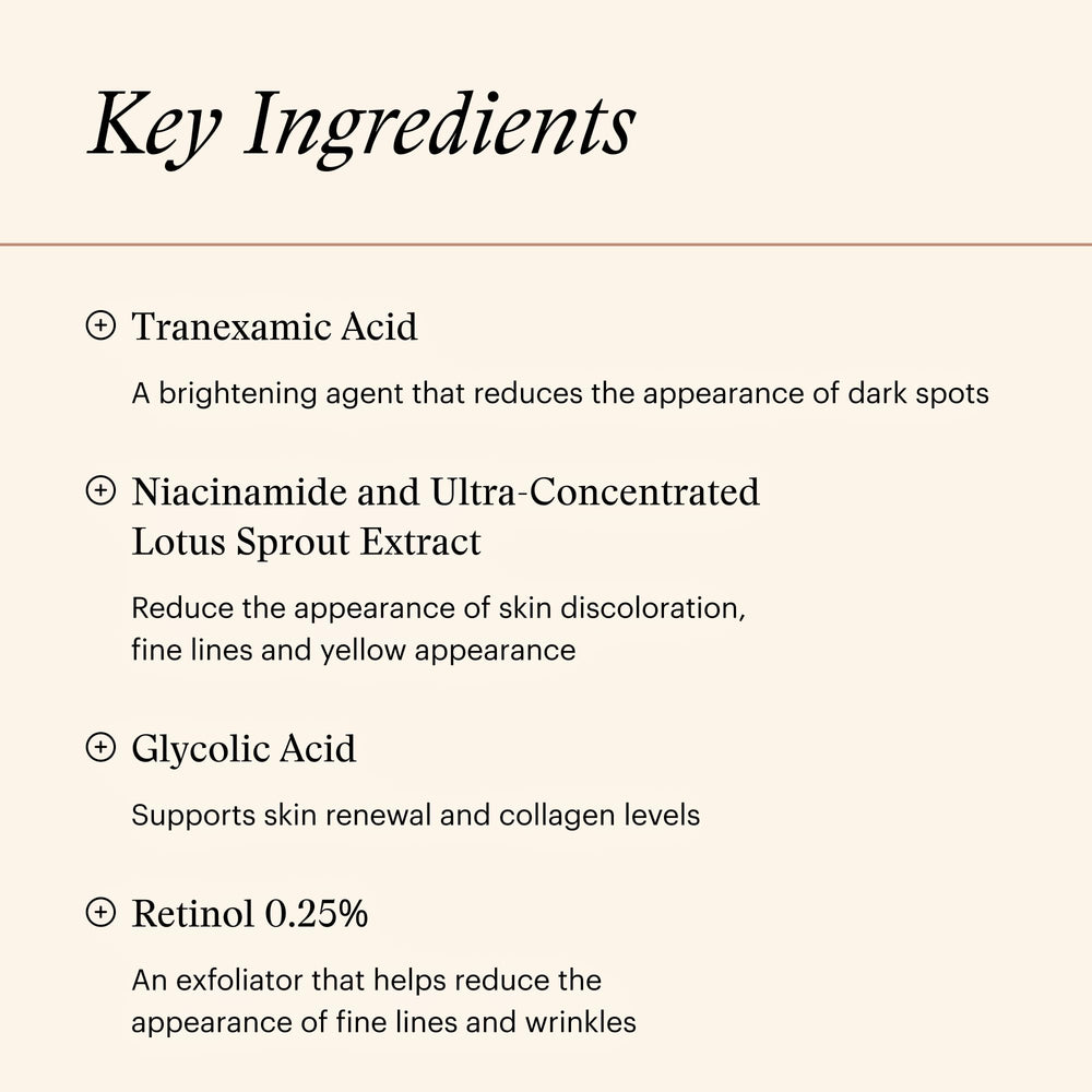 SkinMedica ingredient vial emphasizing concentrated actives for targeted brightening