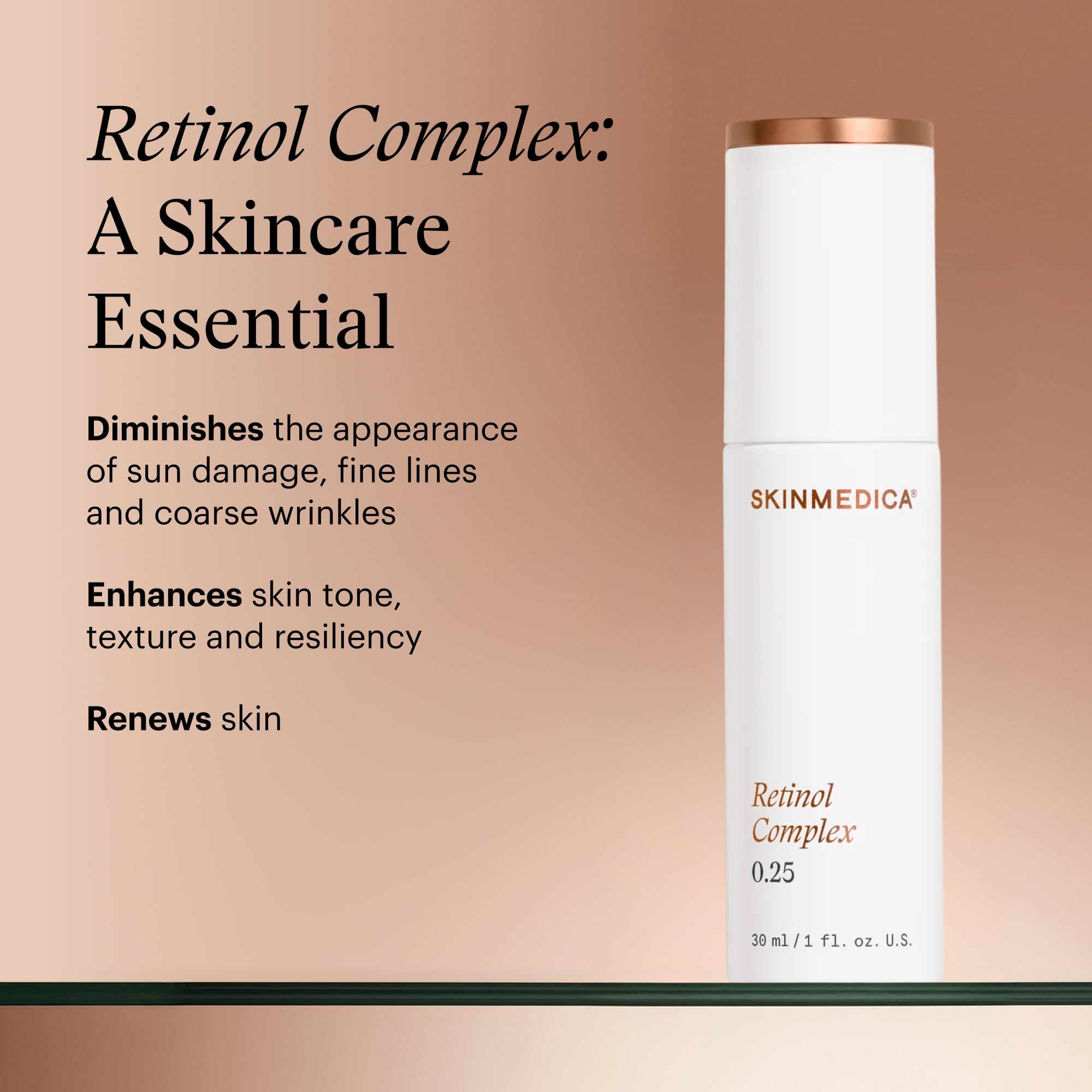 SkinMedica bottle side label view, shows ingredient clarity and user confidence